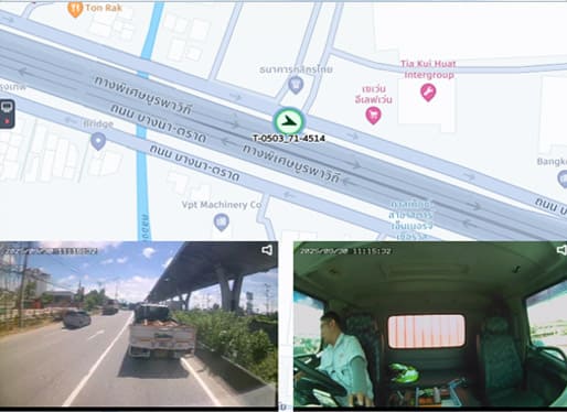 Real-time GPS & CCTV tracking